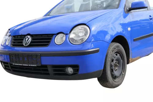VW Polo 9N Stoßstange Frontstoßstange vorne blau LA5F (182728)