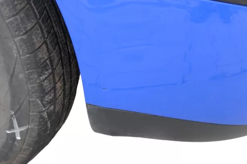 VW Polo 9N Stoßstange Frontstoßstange vorne blau LA5F (182728)