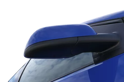 VW Polo 9N 9N3 manueller Spiegel Außenspiegel rechts vorne blau LA5F (182730)