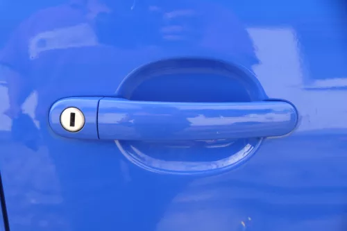 VW Polo 9N 9N3 Tür vorne rechts Beifahrertür 4/5-Türer blau LA5F ohneAnba (182732)