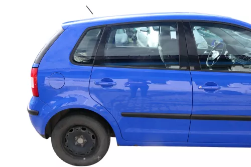 VW Polo 9N 9N3 Tür hinten rechts 4/5-Türer blau LA5F - ohne Anbauteile