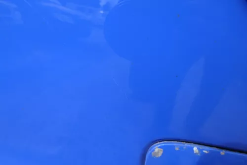 VW Polo 9N Fun Heckklappe Kofferraumklappe Klappe hinten Scheibe blau LA5F (182735)