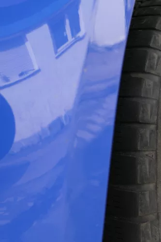 VW Polo 9N 9N3 Stoßstange Heckstoßstange hinten blau LA5F (182736)