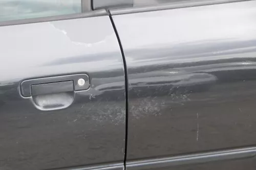 A3 8L Tür Türblatt vorne links grau schwarz LZ9U 2/3-Türer (Griffform beachten (182761)