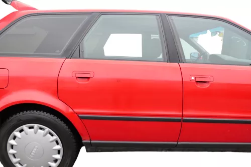Audi 80 90 Tür hinten rechts Rahmen Türblatt rot LY3H -ohne Anbauteile
