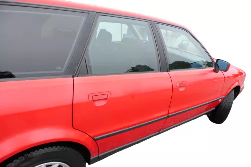 Audi 80 90 Tür hinten rechts Rahmen Türblatt rot LY3H -ohne Anbauteile (182812)