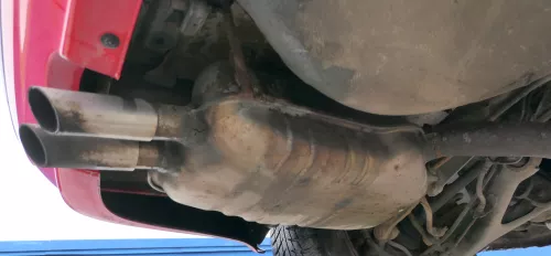 Audi 80 Quattro Allrad Auspuff Endschalldämpfer links hinten 2,6 2,8 ABS ACZ AAH (182894)