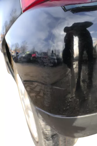 VW Lupo Stoßstange hinten Heckstoßstange Stoßfänger schwarz L041 (182977)