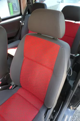 Seat Arosa VW Lupo Sitz vorn links Fahrersitz Höhenverstellung höhenverste rot (183024)