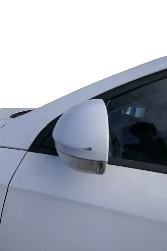 VW Passat 3C elektrischer Spiegel Außenspiegel links mit Glas Blinke weiß LB9A (183116)