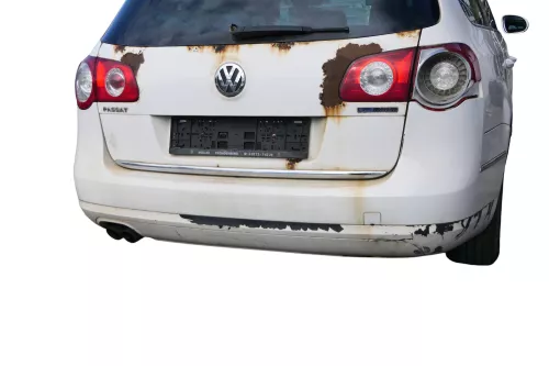 VW Passat 3C Kombi Stoßstange hinten Heckstoßstange Stoßfänger weiß LB9A