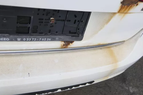 VW Passat 3C Kombi Stoßstange hinten Heckstoßstange Stoßfänger weiß LB9A (183123)