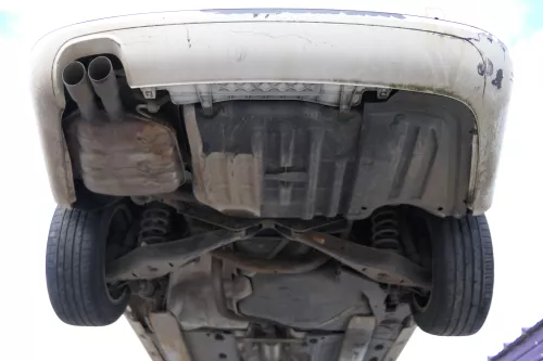 VW Passat 3C Kombi Stoßstange hinten Heckstoßstange Stoßfänger weiß LB9A (183123)