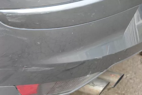 Seat Altea 5P Stoßstange hinten Heckstoßstange Stoßfänger grau LW7Z (183154)