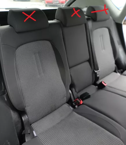 Altea 5P XL Sitz Sitze hinten Rückbank Rücksitzbank 3 Punkt Lehne venusgrau (183157)