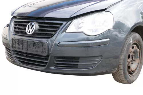 VW Polo 9N3 Stoßstange vorne Frontstoßstange Stoßfänger grau LC7V (183193)