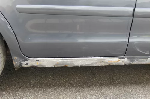 VW Polo 9N 9N3 Tür hinten rechts 4/5-Türer grau LC7V - ohne Anbauteile (183198)