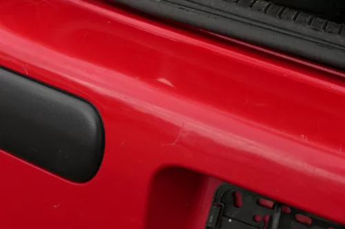 VW Golf 4 Limousine Stoßstange hinten Heckstoßstange Stoßfänger rot LP3G