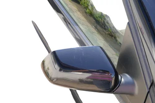 Polo 9N 9N3 mechanischer Spiegel Außenspiegel rechts vorne schwarz L041 Blinker (183236)