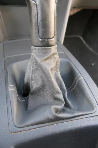 VW Polo 9N 9N3 Schaltknauf Schaltsack Schaltung 6Q1711113G Leder schwarz (183252)