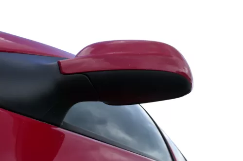 VW Polo 6N2 manueller Spiegel Außenspiegel links außen rot LP3G + Glas (183291)