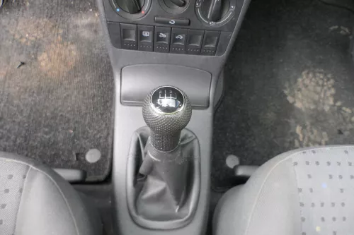 VW Lupo Polo 6N2 Schaltknauf Schaltsack Schaltung Schaltknüppel schwarz Leder