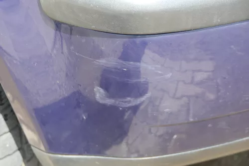 VW Polo 9N 9N3 Stoßstange Heckstoßstange hinten blau LB5N (183316)