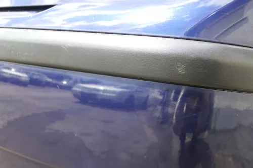 VW Polo 9N 9N3 Stoßstange Heckstoßstange hinten blau LB5N (183316)