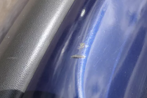 VW Polo 9N 9N3 Stoßstange Heckstoßstange hinten blau LB5N (183316)