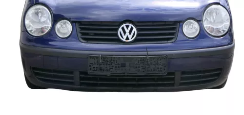 VW Polo 9N Stoßstange Frontstoßstange vorne blau LB5N