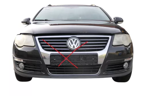 VW Passat 3C Kombi Stoßstange vorne Stoßfänger schwarz LC9X - kein ohneGrill (183346)