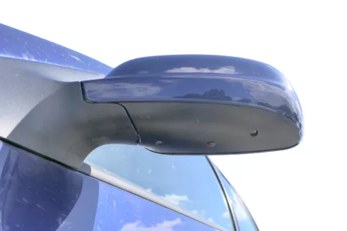 VW Golf 4 Bora elektrischer Spiegel vorne links Außenspiegel blau LB5N Glas (183474)