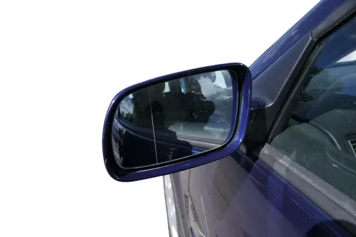 VW Golf 4 Bora elektrischer Spiegel vorne links Außenspiegel blau LB5N Glas (183474)