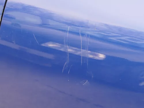 VW Golf 5 V 1K Tür Türrahmen hinten links 4/5-Türer LC5J blau grau -ohneAnbautei (183510)