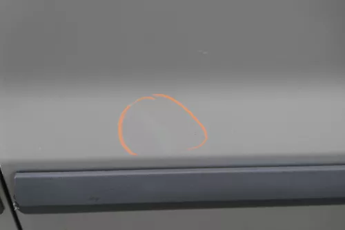 VW Fox 5Z Tür vorne rechts Beifahrertür rechts silber LA7W - ohne Anbauteile (183542)