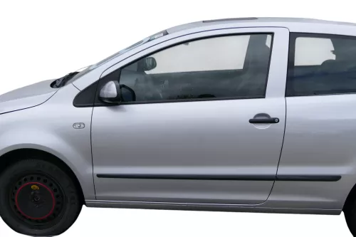 VW Fox 5Z Tür vorne links Fahrertür silber LA7W - ohne Anbauteile