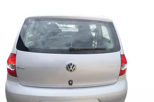 VW Fox 5Z Heckklappe Kofferraumklappe Klappe hinten + Scheibe silber LA7W