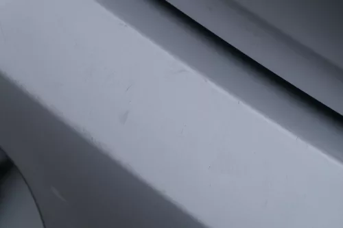 VW Fox 5Z Stoßstange hinten Stoßfänger silber LA7W Heckstoßstange (183545)