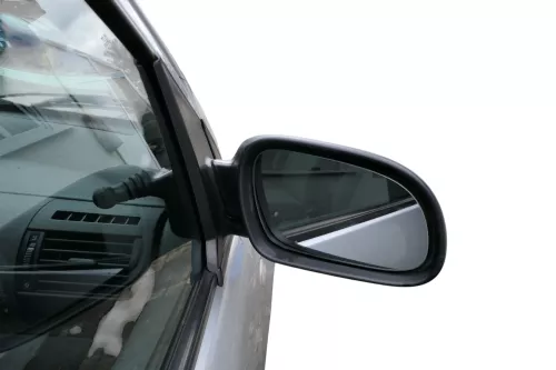 Fox 5Z manueller Spiegel Außenspiegel + Glas rechts silber LA7W grau mechanisch (183547)