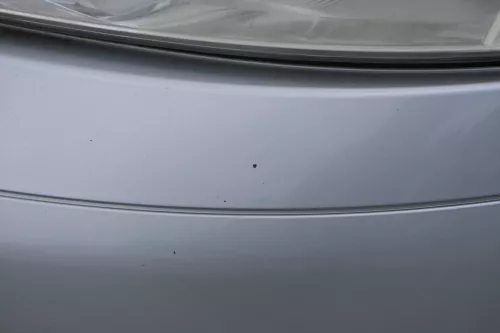 VW Fox 5Z Stoßstange vorne Stoßfänger silber LA7W mit Grill (183548)