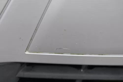 VW Fox 5Z Stoßstange vorne Stoßfänger silber LA7W mit Grill (183548)