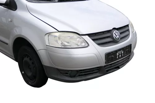 VW Fox 5Z Stoßstange vorne Stoßfänger silber LA7W mit Grill