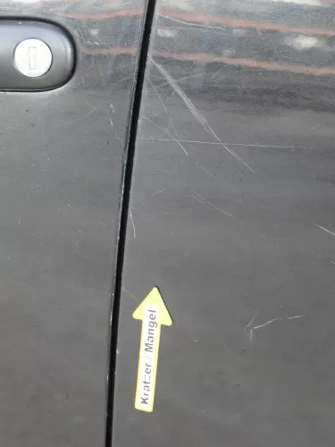 Skoda Fabia 5J Limousine Tür hinten links schwarz LF9R - ohne Anbauteile (183590)