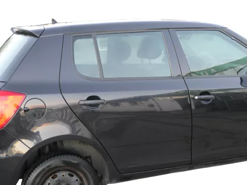 Skoda Fabia 5J Limousine Tür hinten rechts schwarz LF9R - ohne Anbauteile (183592)