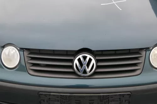 VW Polo 9N Stoßstange Frontstoßstange vorne grün LC6X (183640)