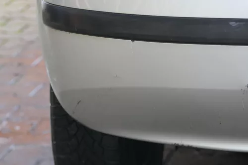 Skoda Fabia 6Y Schrägheck Stoßstange hinten Heckstoßstange grau silber LF7T (183678)