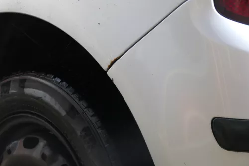 Skoda Fabia 6Y Schrägheck Stoßstange hinten Heckstoßstange grau silber LF7T (183678)