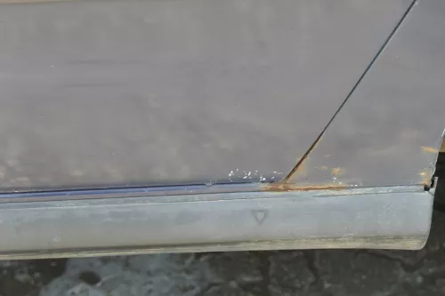 Sharan 7M Seat Alhambra Tür links hinten blau LA5G ab Bj.2000 Facelift ohne Anba (183720)