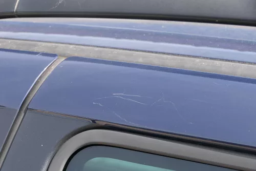 Sharan 7M Seat Alhambra Tür links hinten blau LA5G ab Bj.2000 Facelift ohne Anba (183720)