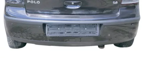 VW Polo 9N 9N3 Stoßstange Heckstoßstange hinten schwarz LC9Z - Einparkhilfe PDC